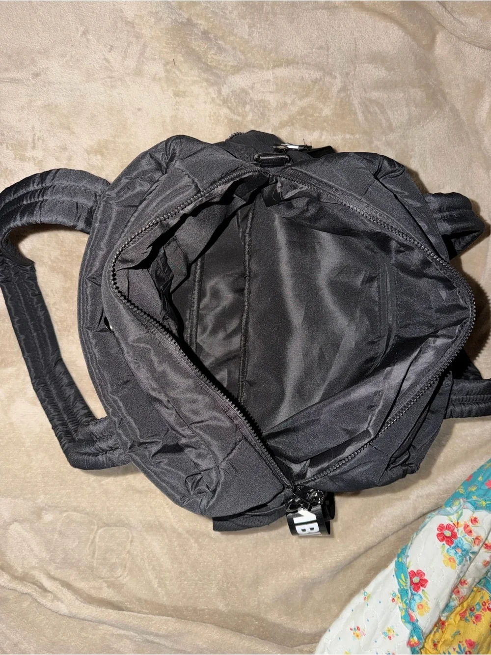 Rumble Boxing Black Quilted Shoulder Bag
